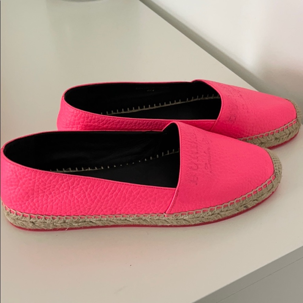 NEW Burberry Espadrilles Neon Pink Size 37 - Picture 2 of 6